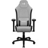 Aerocool CROWNASHGR, Ergonomic Gaming Chair, Adjustable Cushions, AeroWeave Technology, Grey