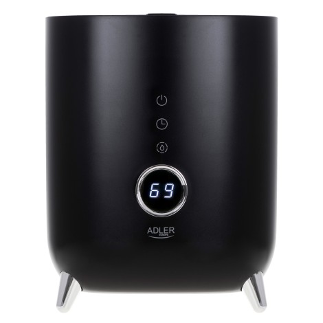 Adler | AD 7972 | Humidifier | 23 W | Water tank capacity 4 L | Suitable for rooms up to 35 m² | Ultrasonic | Humidification capacity 150-300 ml/hr | Black