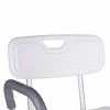 Shower stool with backrest and handles