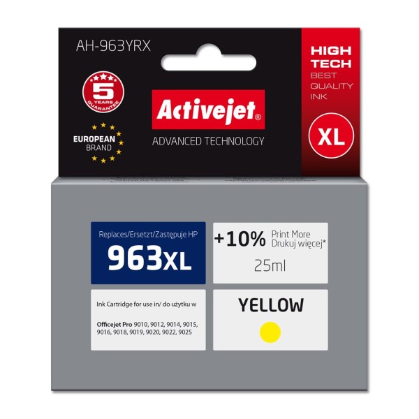Activejet AH-963YRX Ink (replacement for HP ...