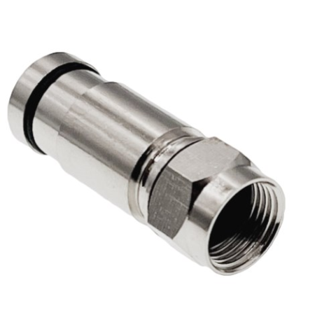 Alantec Złącze F kompresyjne RG6, średnica tulei wewnętrznej 4.55 mm (0,1) (WTR455)