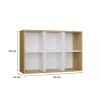MALAX MINI 2X3 ARTISAN/WHITE BOOKCASE