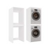 POLA TWIN WHITE WASHING MACHINE AND DRYER CABINET