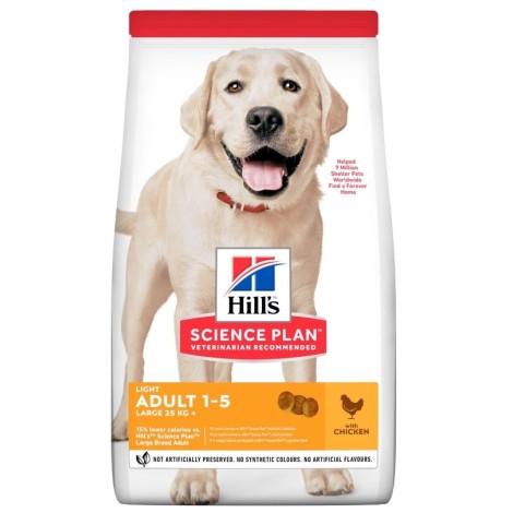 HILL'S Science Plan Canine Adult Light Large Breed Chicken - dry dog food - 14 kg