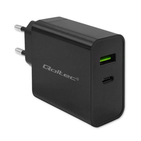 Qoltec 52378 Super Quick PD Charger ...