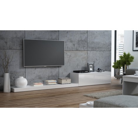 Cama TV stand LIFE 300/42/35 white/white gloss