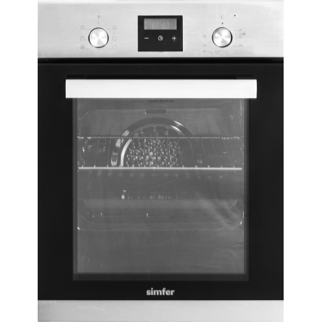 Simfer Oven 4207BERIM.1 47 L, Multifunctional, Manual, Pop-up knobs, Height 54.1 cm, Width 45 cm, Stainless steel