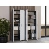 OLIV 2D CLOSED SHELVING UNIT, ANTHRACITE/WHITE SET