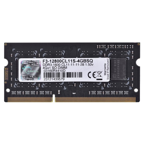 G.Skill 4GB DDR3-1600 SQ memory module ...