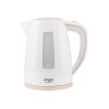 Adler AD 1264 electric kettle 1.7 L 2200 W Hazelnut, White