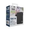 CHARGER USB 100W 4PORT GAN/TA-UC-PDQC100LCD-01-BK GEMBIRD