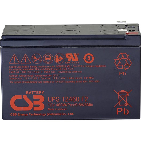 CSB Battery Battery 12V, 9Ah, AGM ...