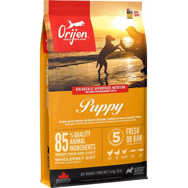 Orijen Puppy Chicken, Fish, Turkey 11.4 ...