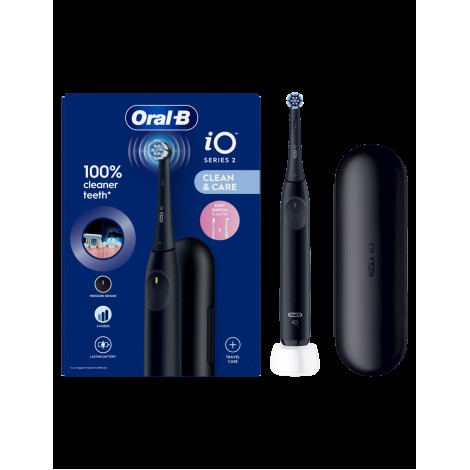 Oral-B Electric Toothbrush | iO2i | Rechargeable | For adults | Number of brush heads included 1 | Number of teeth brushing modes 3 | Night Black