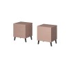 Cama bedside cabinet NOVA 44x40x52 pink matt