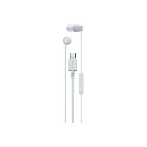 Sony IER‑EX15C USB‑C Wired Earbuds with Mic, White | Sony