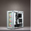 Corsair | Tempered Glass Mid-Tower ATX Case | iCUE 4000X RGB | Side window | White | Mid-Tower | Power supply included No | ATX