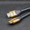 Qoltec 50355 HDMI v2.1 Cable Ultra high speed 8K | 60Hz | 28AWG | GOLD | 2m