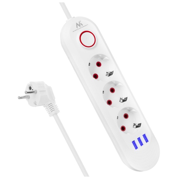Maclean power strip, 3 socket extension ...