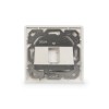 Digitus | Wallplate for Keystone Modules, German type, middle plate 50x50 mm, frame 80x80 mm | DN-93811