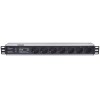 Intellinet 19" 1.5U Rackmount 7-Way Power Strip - German Type", With Surge Protection, 3m Power Cord