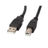 Lanberg CA-USBA-11CC-0010-BK USB cable 1 m 2.0 USB B Black