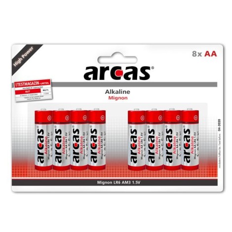 Arcas | AA/LR6 | Alkaline | 8 pc(s)