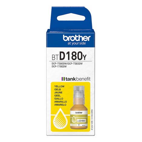 Brother BTD180Y Yellow Ink Bottle | Brother