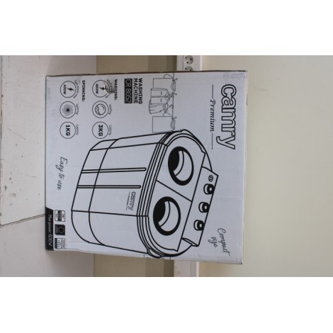 SALE OUT. Camry CR 8052 Mini washing machine with spinning function, Washing capacity up to 3kg, Spinning capacity up to 1kg, White-Gray | Camry | Washing machine | CR 8052 | Top loading | Washing capacity 3 kg | 1300 RPM | Depth 40 cm | Width 60 cm | Whi