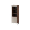 Cama 3 ALMERA bookcase 60x42x185 walnut/cashmere