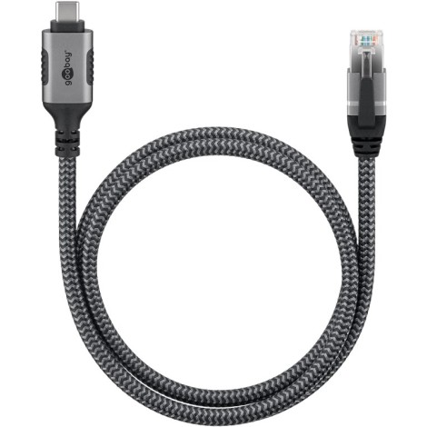 Goobay USB-A 3.1 to RJ45 Ethernet Cable, 1 m | 70696 | Black