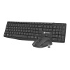 Natec | Keyboard and Mouse | Squid 2in1 Bundle | Keyboard and Mouse Set | Wireless | US | Black | Wireless connection