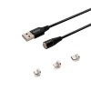 Savio CL-152 USB cable 1 m USB 2.0 USB C Micro USB A/Lightning Black