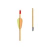 Poe Lang Target Wooden 30" D-027A-B1 Wooden arrows 5 pcs