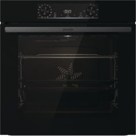Gorenje | Oven | BOS6737E06FBG | 77 L | Multifunctional | EcoClean | Mechanical control | Steam function | Convection | Height 59.5 cm | Width 59.5 cm | Black