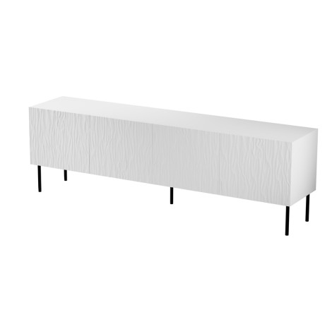 RTV JUNGLE cabinet 190x40.5x59.5 white matt + black legs