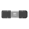 Silicon Power Dual USB Drive | Mobile C51 | 256 GB | USB Type-A and USB Type-C | Silver