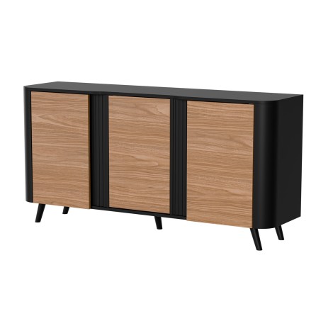 Cama VOLARE chest of drawers 151 x 39 x 75 cm black/walnut