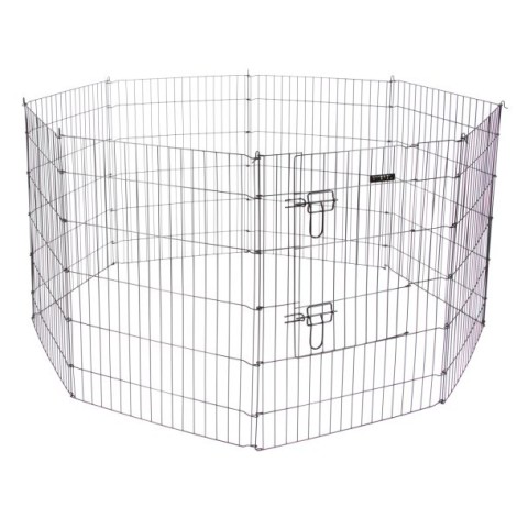 KERBL Run, large 8-piece modular playpen for dogs, cats, rabbits and rodents - 57x78 cm