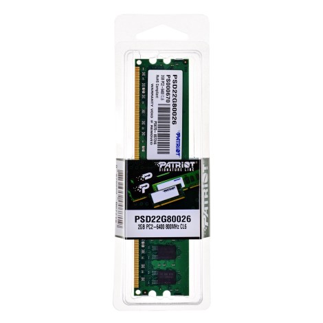 Patriot Memory 2GB PC2-6400 memory module DDR2 800 MHz