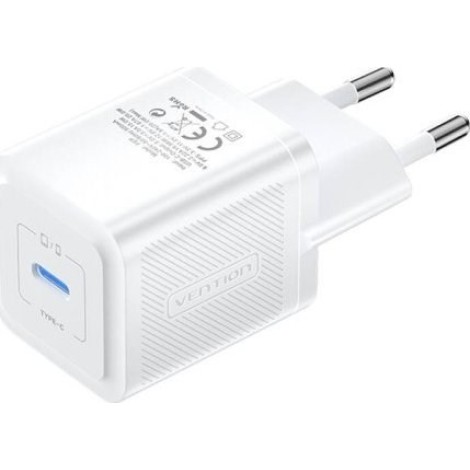 MOBILE CHARGER WALL 20W USB-C/1P WHITE FEPW0-EU VENTION