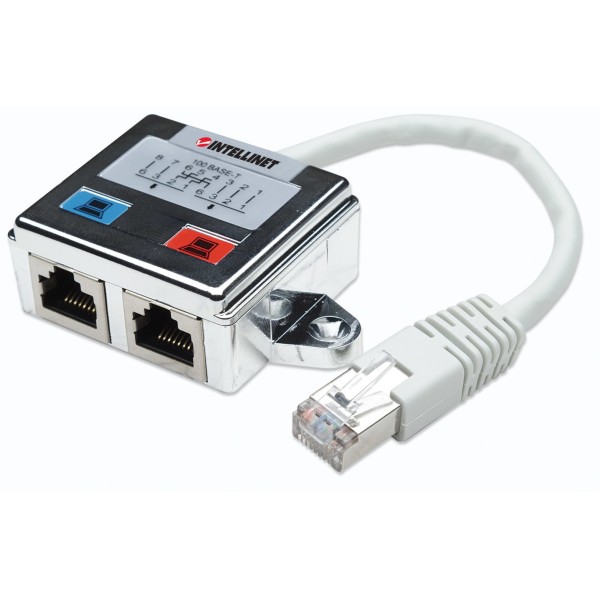 Intellinet 2-Port Modular Distributor, Cat5e, FTP, ...