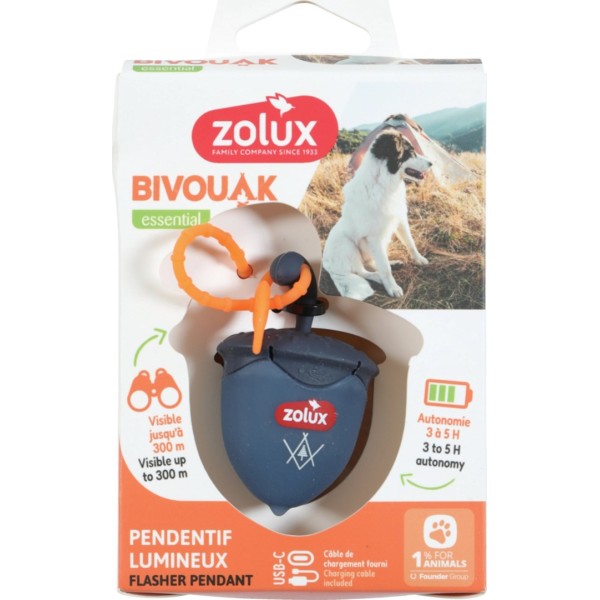 ZOLUX BIVOUAK Luminous Pendant for Collar ...