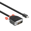 CABLE MINI DP TO DVI 3M/BLACK 41953 LINDY