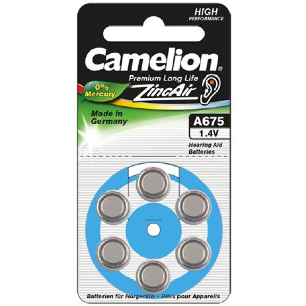 Camelion | A675/DA675/ZL675 | Zinc air ...