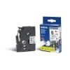 Brother | TZe-S211 Strong Adhesive Laminated Tape | Black on White | TZe | 8 m | 6 cm