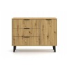 SCANDI 1D3S SLIM OAK ARTISAN CHEST OF DRAWERS