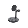 Green Cell MSST-GC-3IN1-B mobile device charger Headphones, Headset, Smartphone, Smartwatch Black Wireless charging Auto