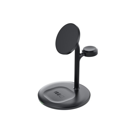Green Cell MSST-GC-3IN1-B mobile device charger Headphones, Headset, Smartphone, Smartwatch Black Wireless charging Auto