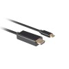 Lanberg USB-C to HDMI Cable, 1 m 4K/60Hz, Black | Lanberg | USB-C to HDMI Cable | Black | 1 m